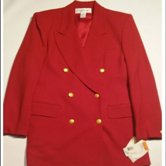 Jones New York Jackets & Blazers - Lady Red Wool Jacket